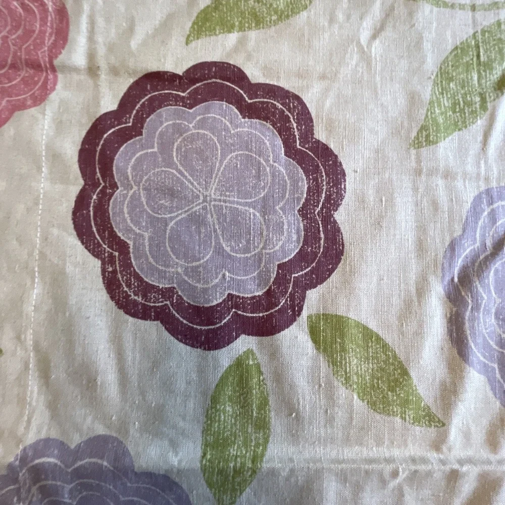 Osborne & Little Fabric Linen‎ Blend Floral Eranthe Over 1 Yard x 42